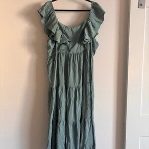 Arula Ruffle Tiered Maxi Dress with tie back - Size 18/20 (B)